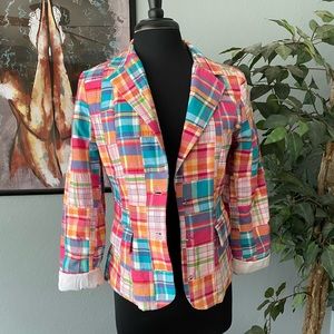 💜 Sam Pink Plaid Blazer